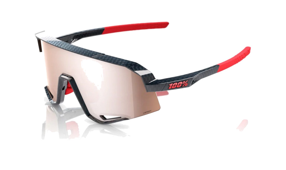 gafas bicicleta ciclismo deporte slendale gloss carbon fiber  hiper crimson silver mirror