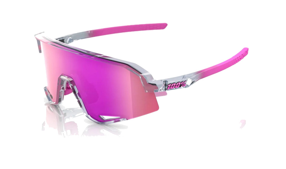 gafas bicicleta ciclismo deporte slendale polished translucent grey  purple multilayer mirror