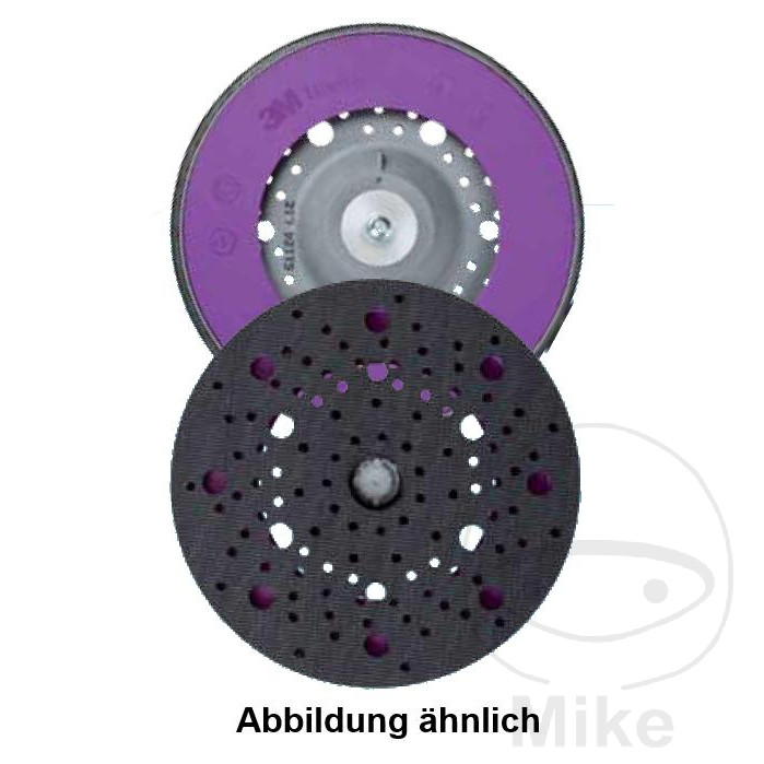 placa soporte discos de pulido velcro multiagujero 150 mm m8