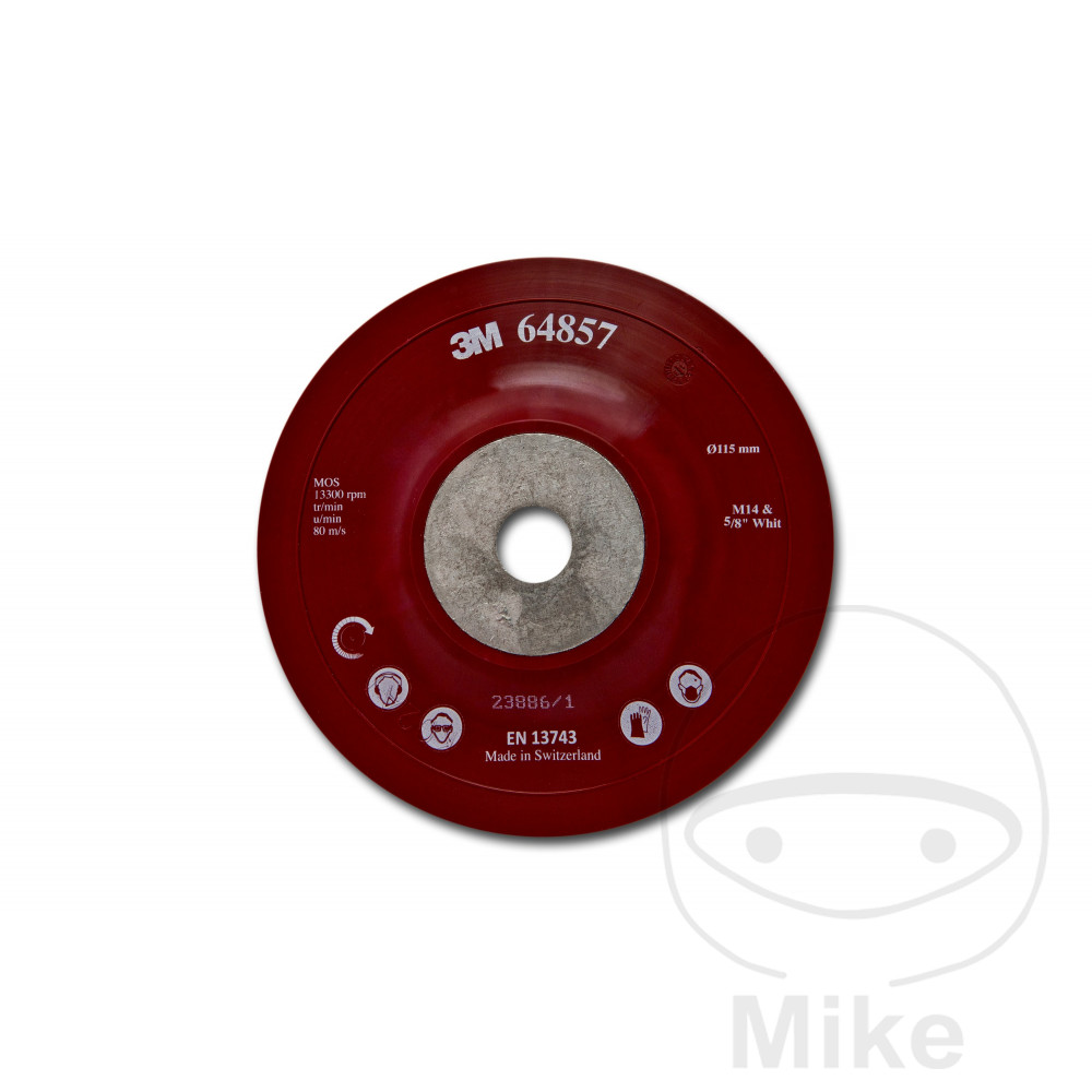 plato soporte disco abrasivo de fibra 125 mm m14 cubitron ii