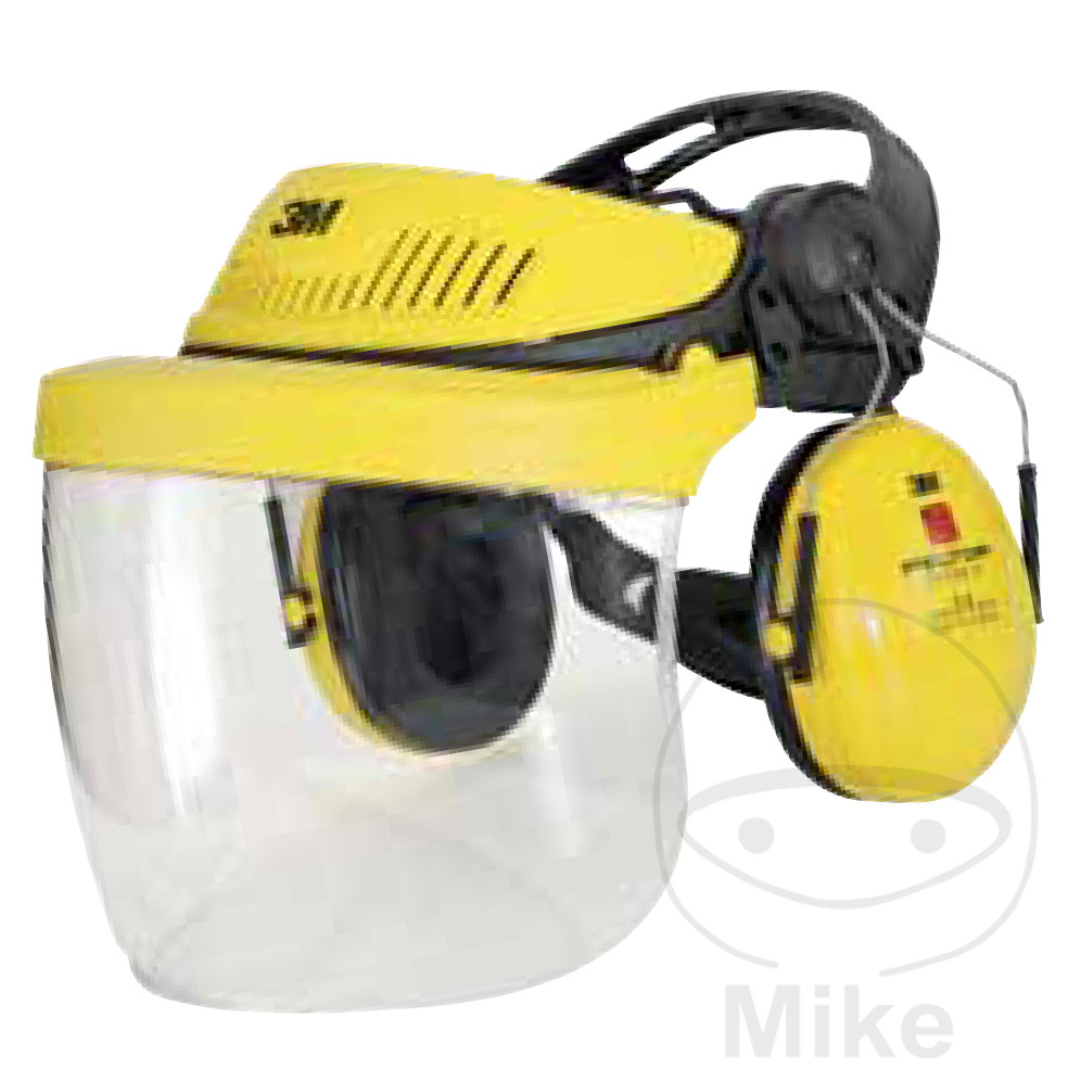 cascos anti ruido con pantalla protectora de cara