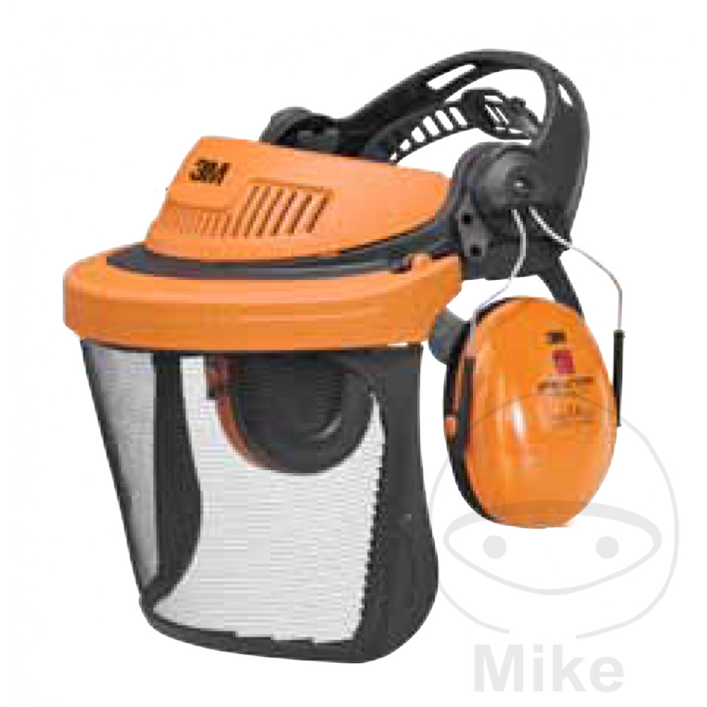 cascos anti ruido con pantalla protectora de cara