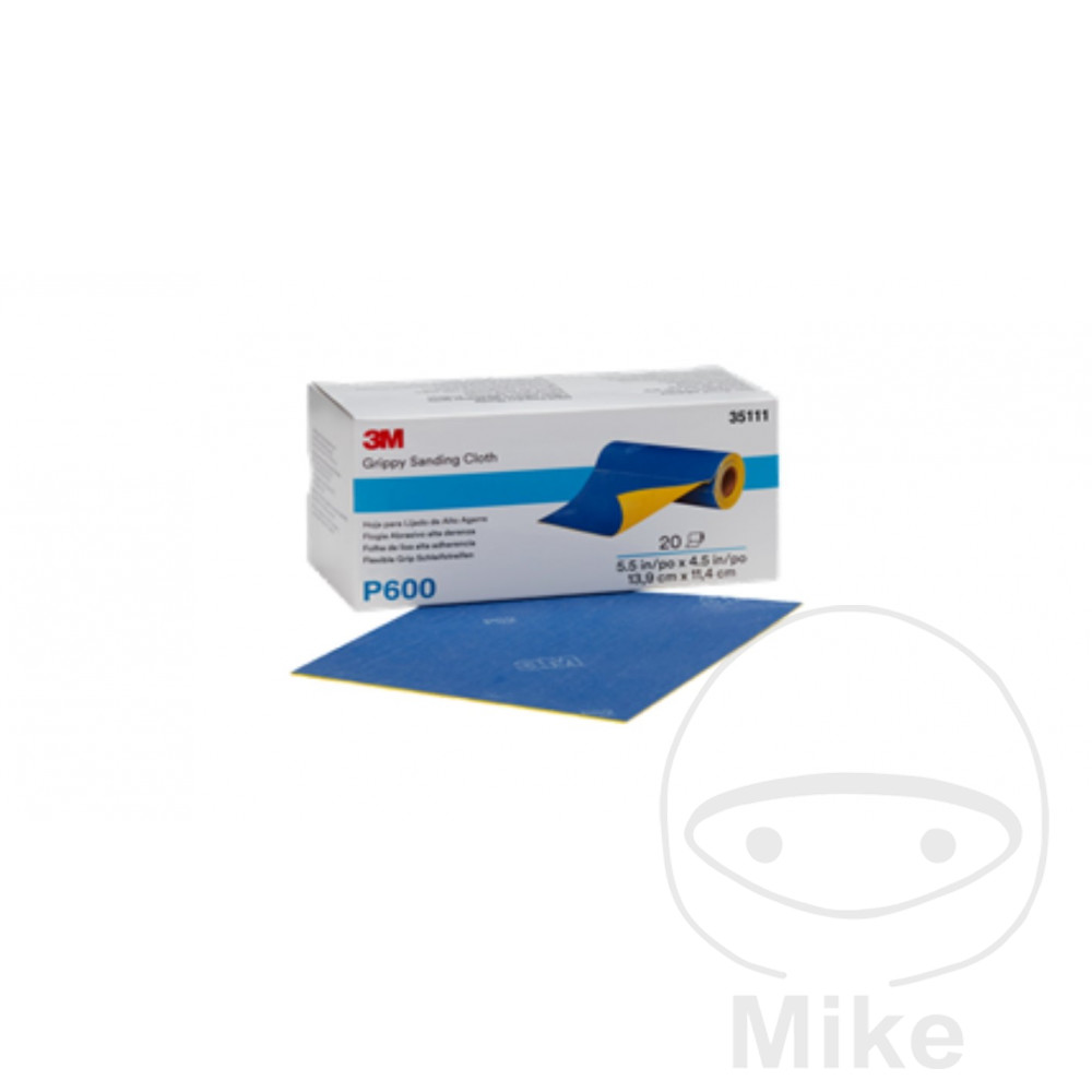 rollo 20 hojas de lija flexible k1000 139x114 mm