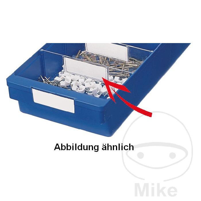 pack 16 etiquetaa para caja de almacenaje 9 mm