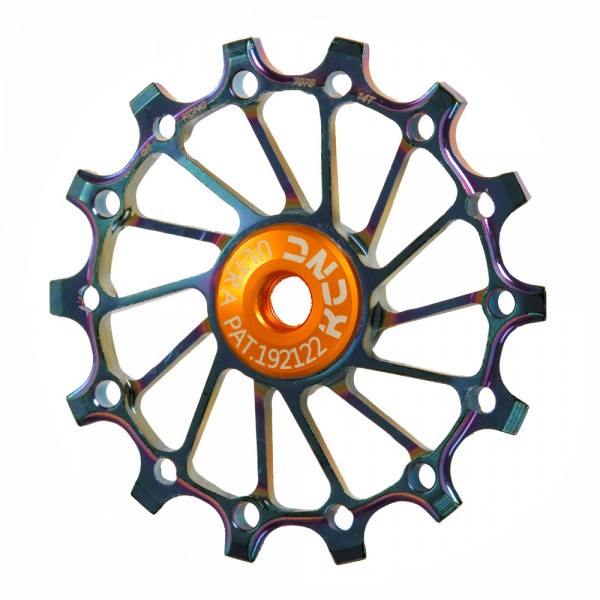 ruleta roldana cambio trasero sram x-sync/shimano 12v narrow/wide oil slick 16t