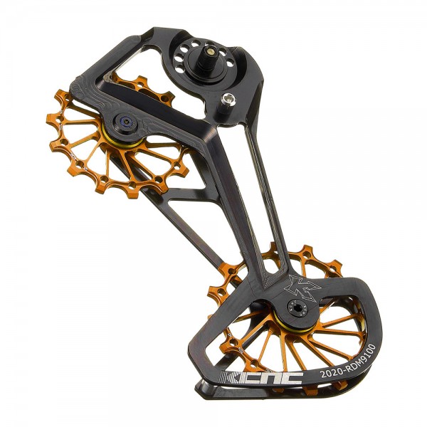 pata cambio trasero con roldanas 14+16d shimano xtr m910 sgs 12v