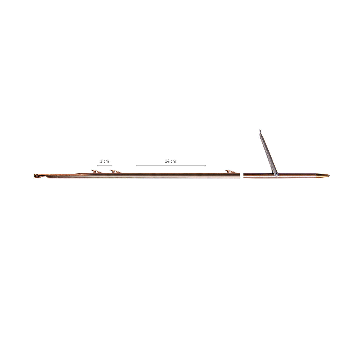 flecha de acero para fusil arpon de pesca slgun hardy 17-4ph d6.5 tah1barb e