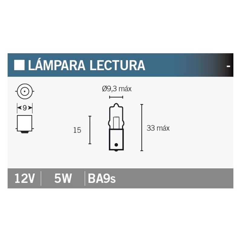 lámpara bombilla osram 64111 12v5w