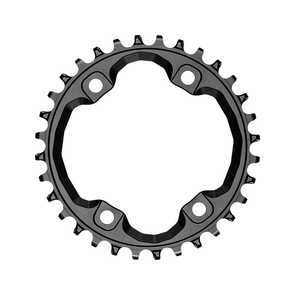 plato corona asimétrico 4 brazos con tornillos  96 bcd shimano xt m8000