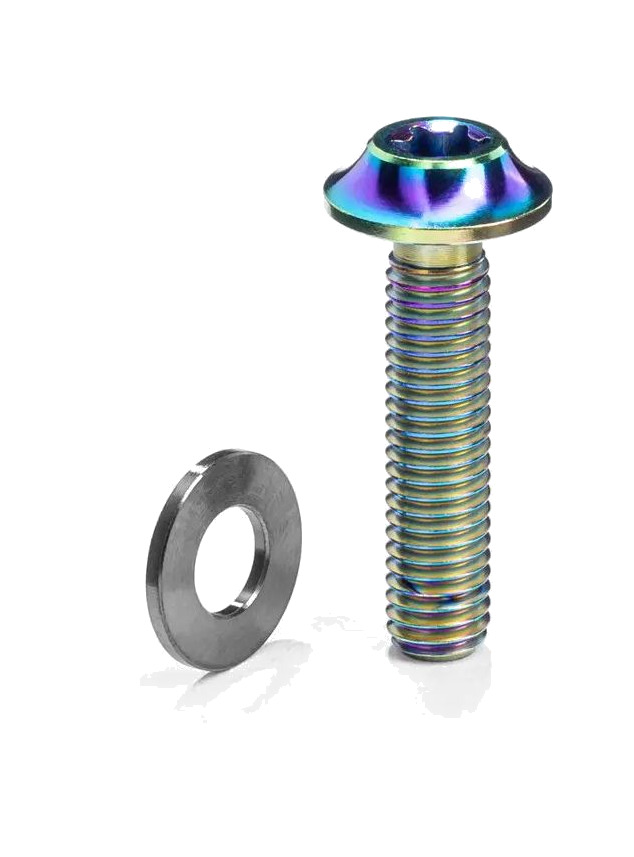 tornillo para pinza de freno de montaje plano m5x32 mm titanio