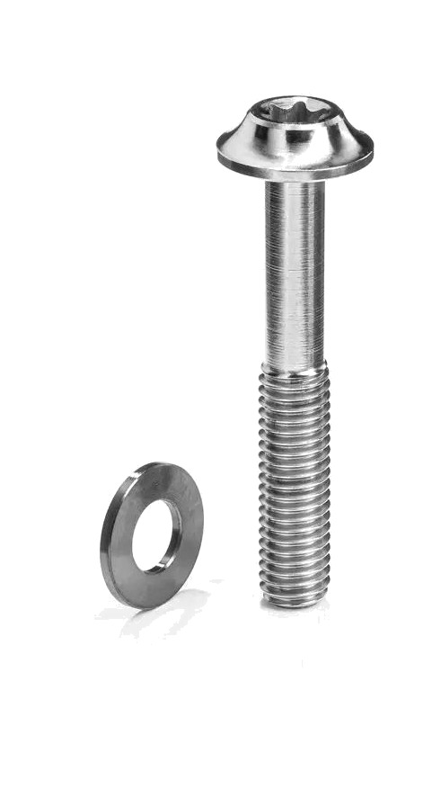 tornillo para pinza de freno de montaje plano m5x37 mm titanio