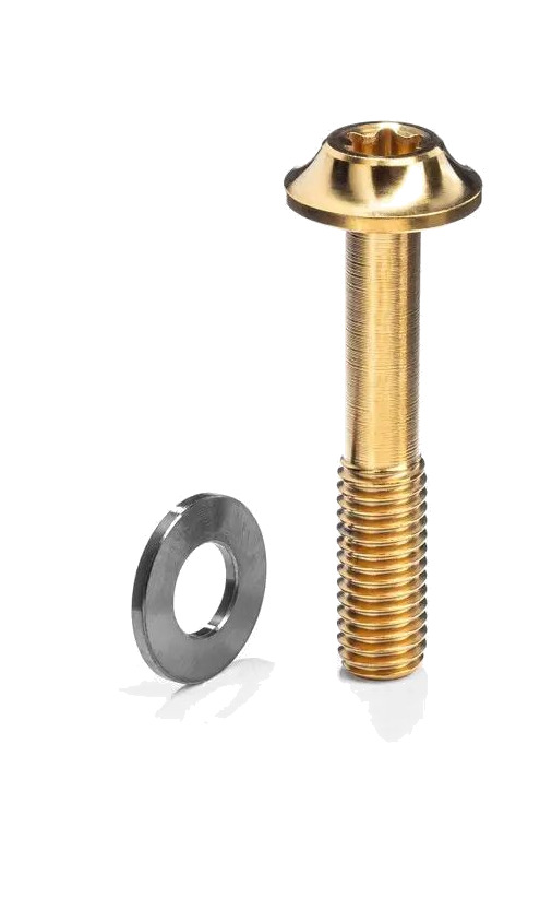 tornillo para pinza de freno de montaje plano m5x37 mm titanio