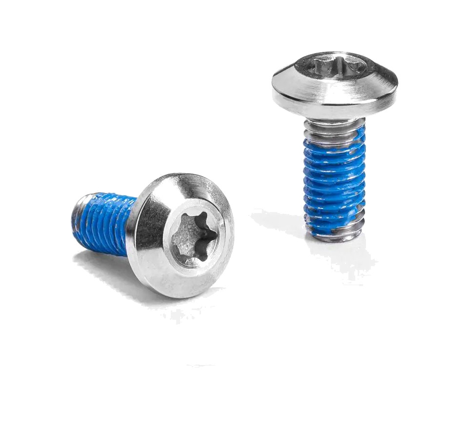 juego de tornillos para portabidón de bicicleta m5xt25 titanio