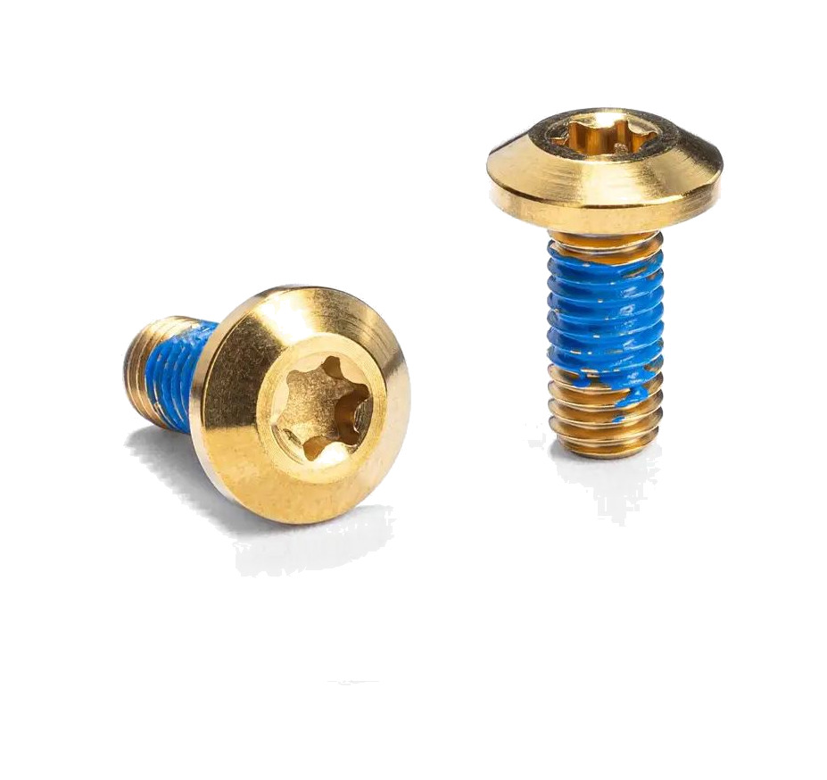 juego de tornillos para portabidón de bicicleta m5xt25 titanio