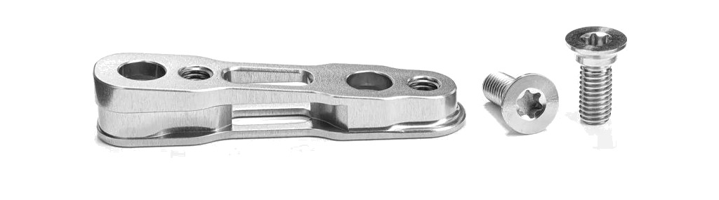 adaptador para pinza de freno de montaje plano trasero sram flat mount 160 mm tornillos titanio
