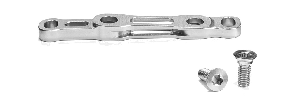 adaptador para pinza de freno de montaje plano delantero sram flat mount 140/160 mm tornillos titanio