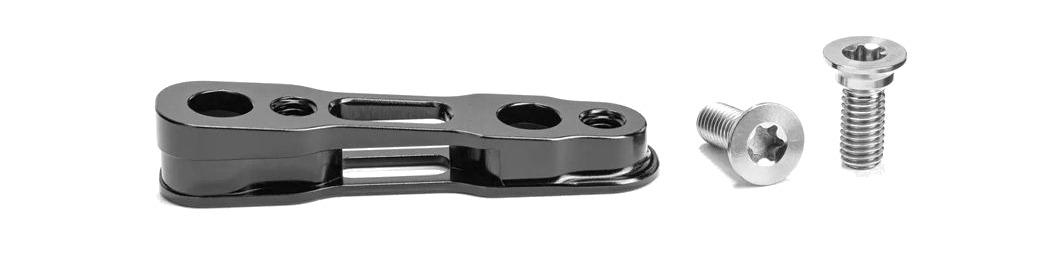adaptador para pinza de freno de montaje plano trasero shimano flat mount 160 mm tornillos titanio