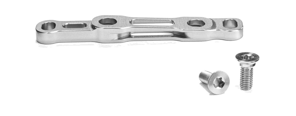 adaptador para pinza de freno de montaje plano delantero shimano flat mount 140/160 mm tornillos titanio