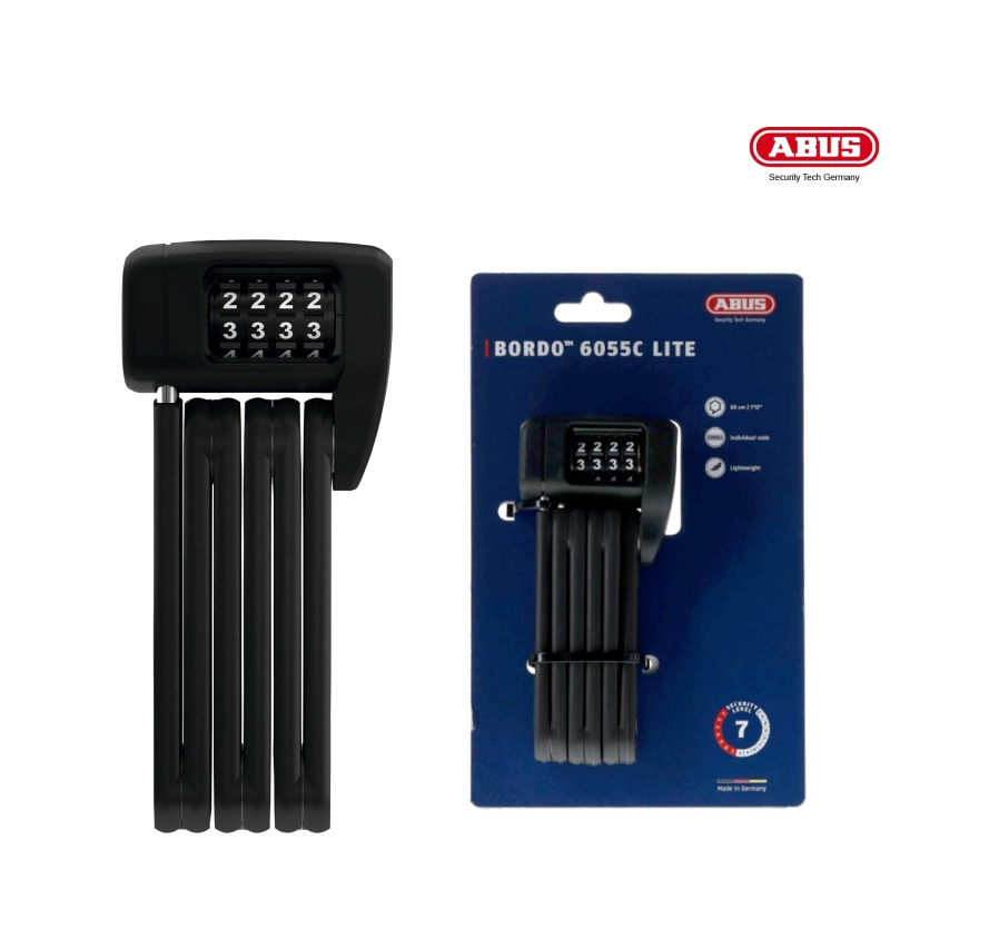candado combinado ligero con nivel de seguridad bordo combo lite 6055c/60 level 7