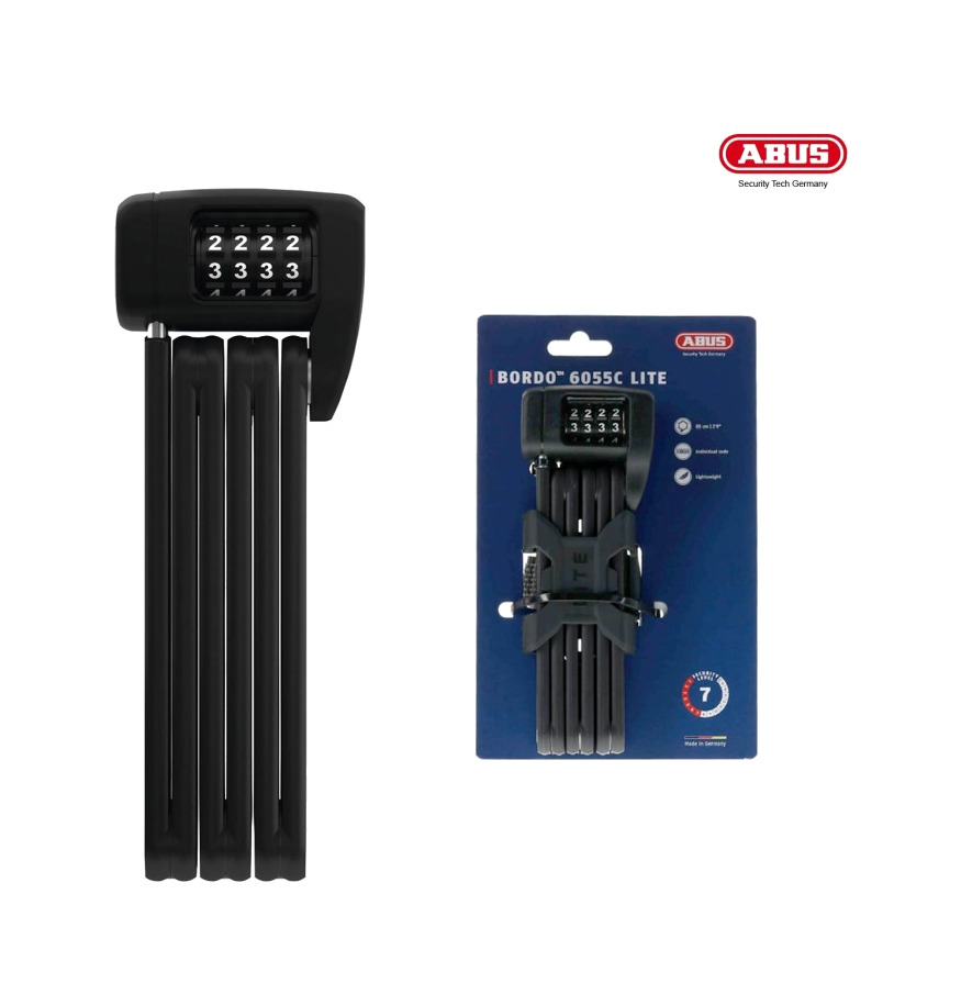 candado combinado ligero con nivel de seguridad bordo combo lite 6055c/85 sh level 7
