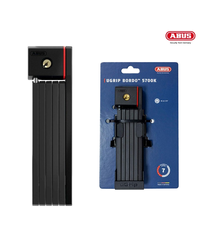 candado plegable con nivel de seguridad bordo ugrip 5700k/80 sh level 7