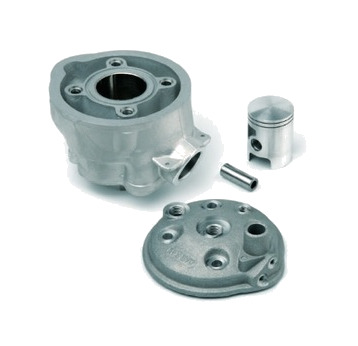 kit de cilindro de motor completo de aluminio 70,5cc minarelli am6 (tech piston) - ø48mm