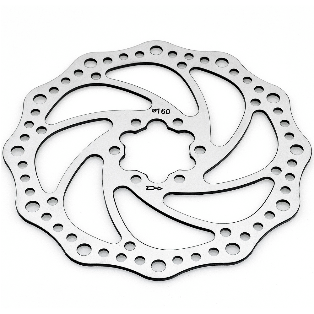 disco freno wave floreado ondulado ø160mm bici bicicleta