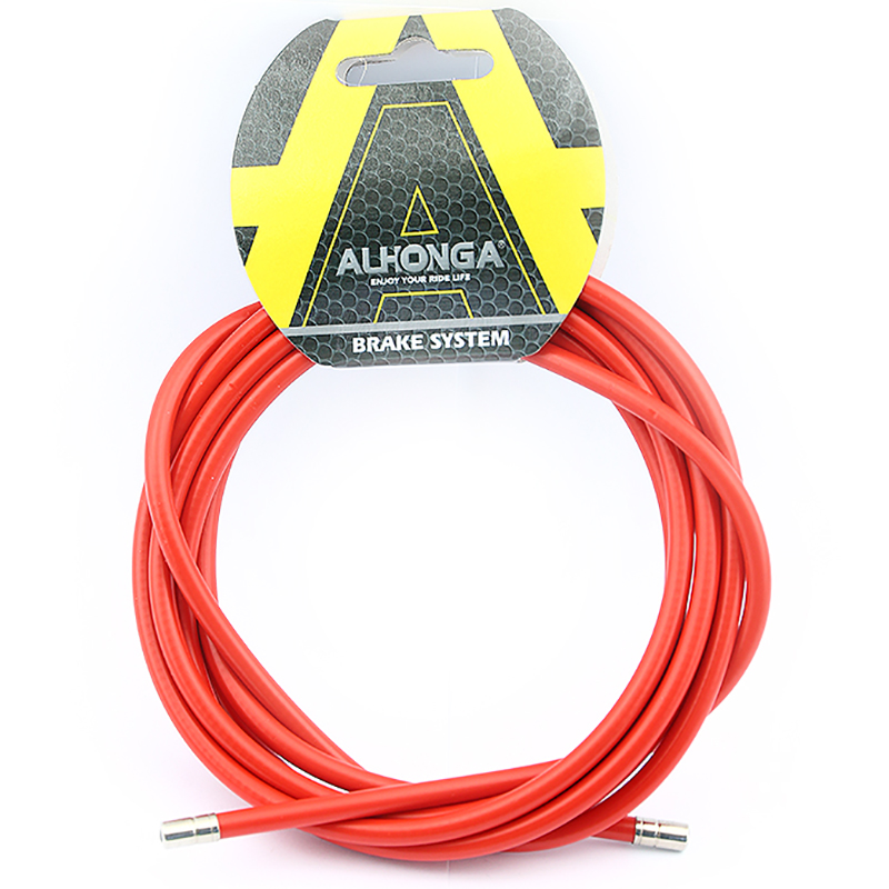funda cable de acero laminado rojo ø5 - rollo 2m .