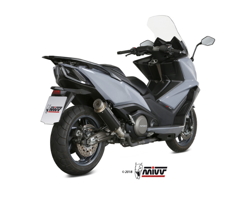 escape moto posicion standard sport slip-on gppro black inox