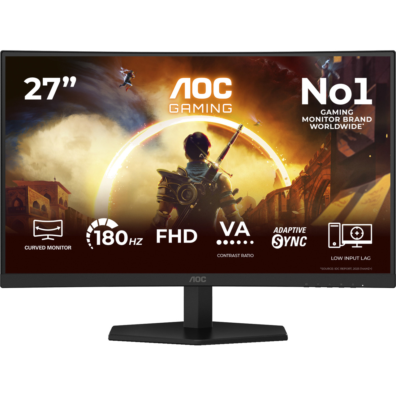 monitor gaming curvo agon c27g42fe 27" full hd