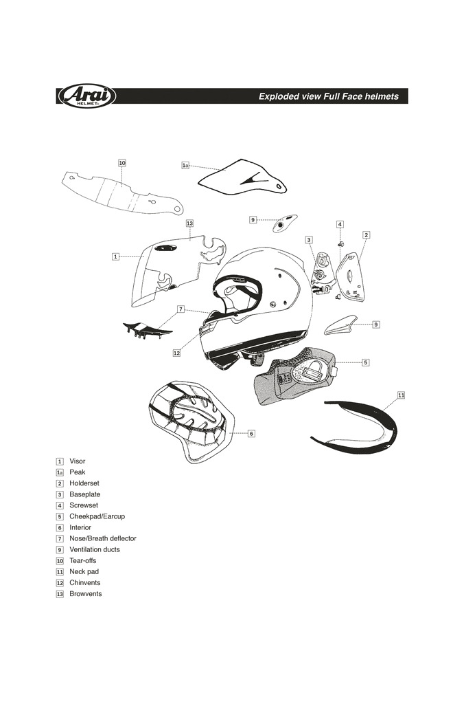 recambios para casco