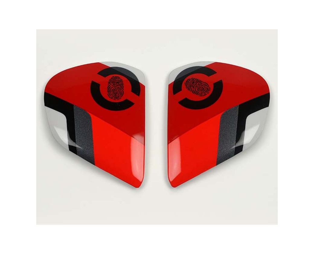 tapas laterales para casco vas-v face red