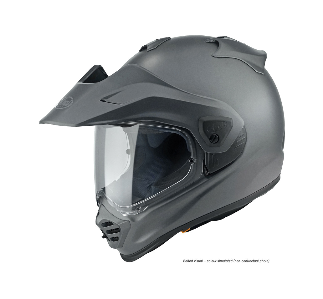 casco integral offroad con pantalla tour-x5 frost gun metallic