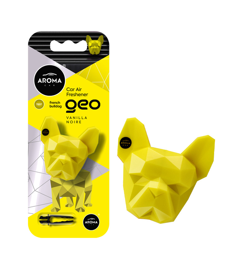 ambientador en formato polimero para coche geo dog