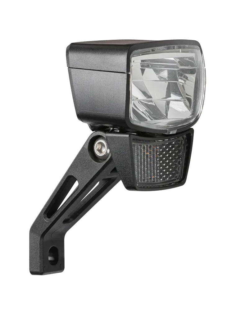 luz delantera a dinamo con reflector nxt 60 led lux