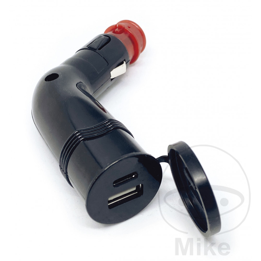 enchufe usb doble angulado con tapa 2x 3.6a
