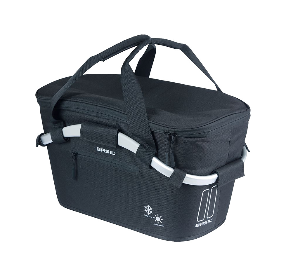 cesta trasera para bicicleta con placa poliéster carry all iso 18l (38x21x27 cm) mik 2.0