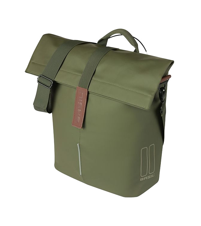 bolsa para bicicleta con sistema poliéster city shopper 14-16l (30x15x34 cm) mik