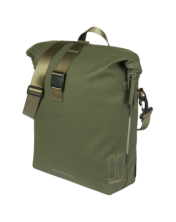 bolsa impermeable para bicicleta con sistema y luz led soho 17l poliuretano (38x19x38 cm) mik nordlicht