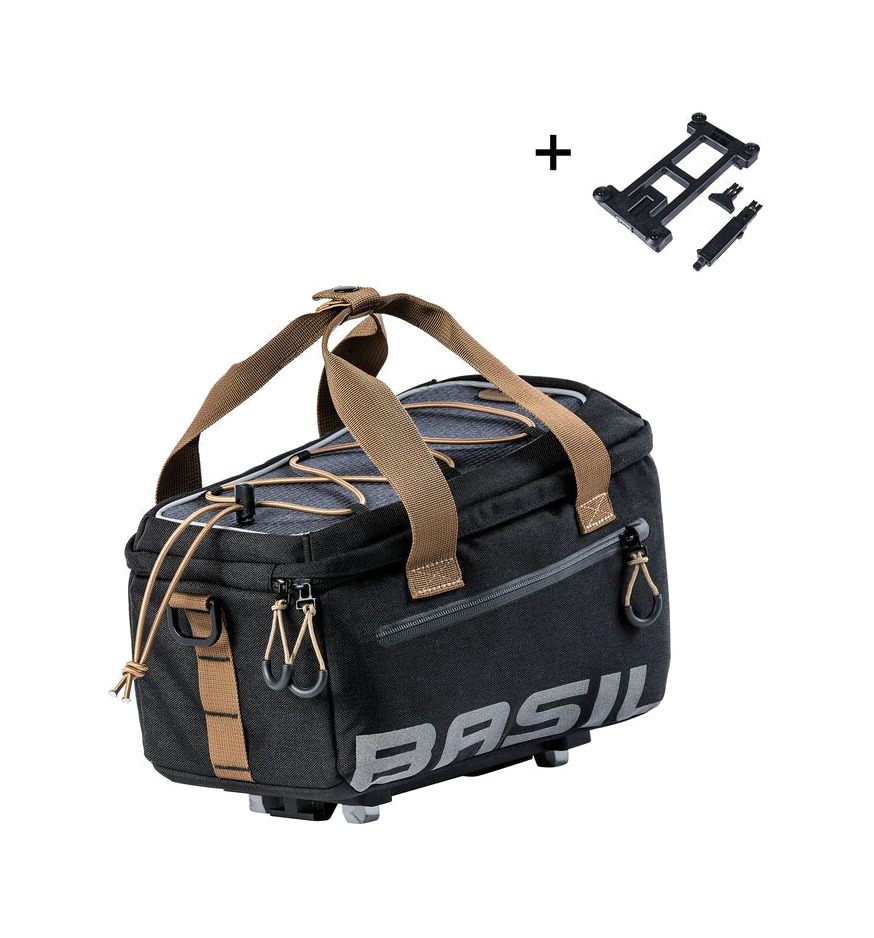 bolsa impermeable poliester reflectante para portabultos de bicicleta con sistema miles 7l (29x18x17 cm)