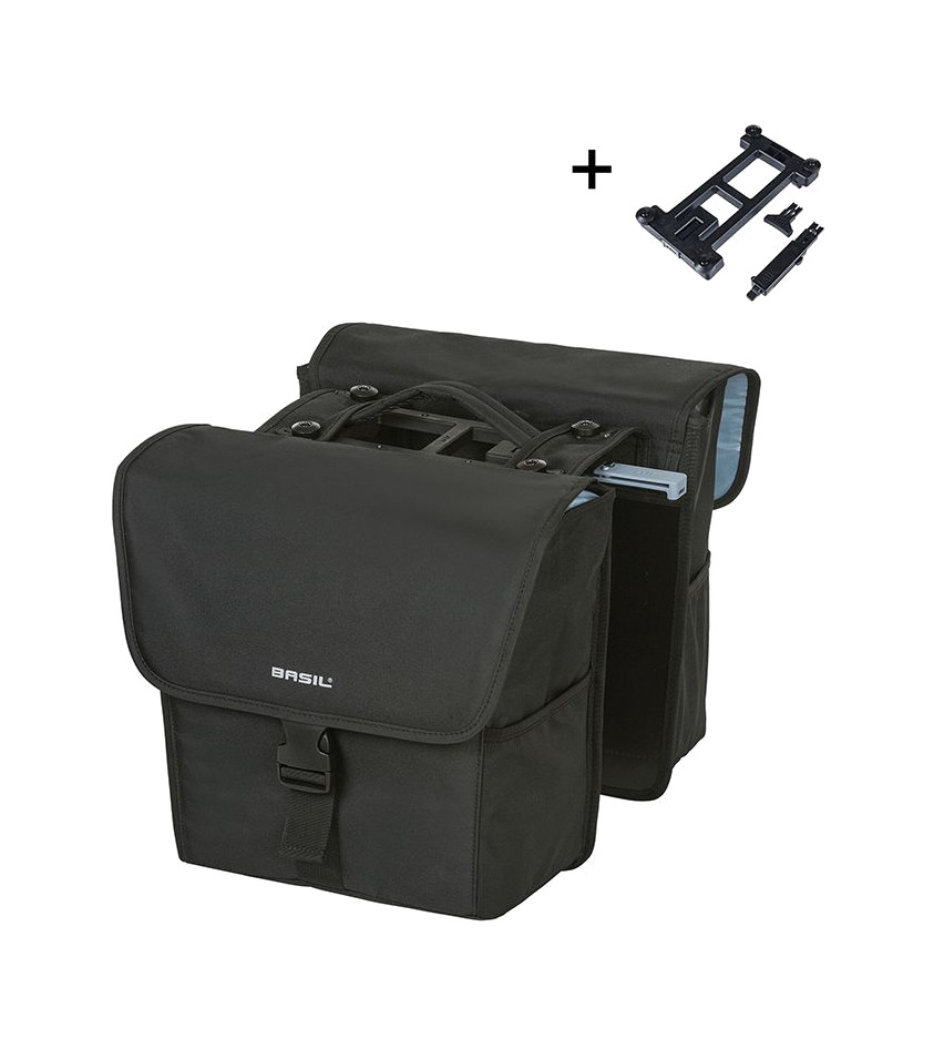 alforjas traseras para bicicleta con sistema go 32l (14x27x31 cm) mik 2.0