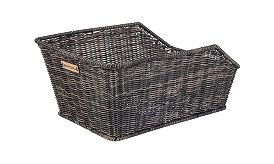 cesta trasera de mimbre para bicicleta compatible con sistema cento rattan look wsl (40x25x15 cm)