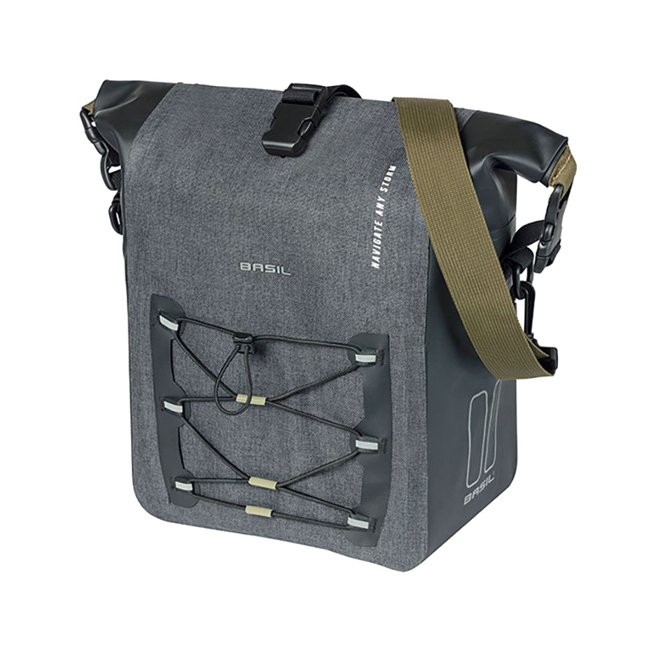 bolsa impermeable con ganchos lona/poliester navigator storm m mik 12-15l (25x14x36 cm)