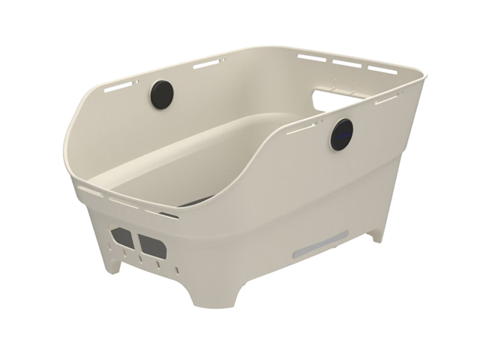 cesta trasera metálica cento neo wsl 21l (23.7x46.9x14.1 cm)