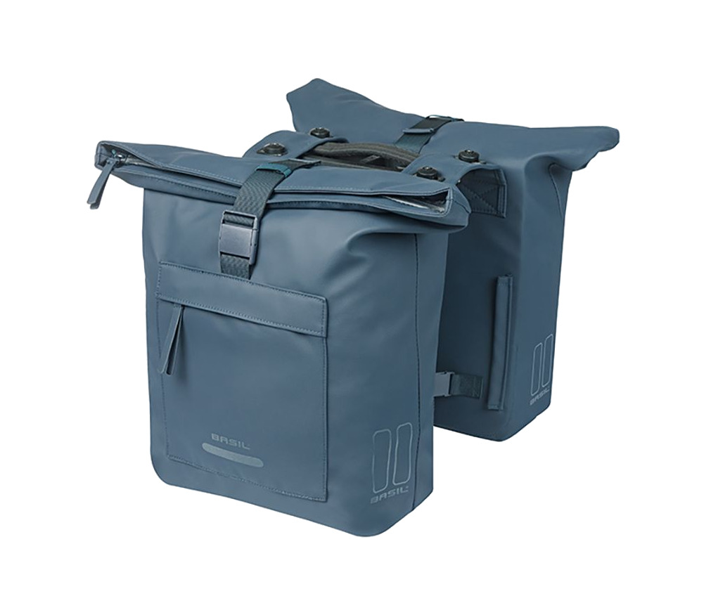 alforjas traseras impermeables con placa pet reciclado impermeable brooklyn mik 2.0 41l (30x14x37cm)
