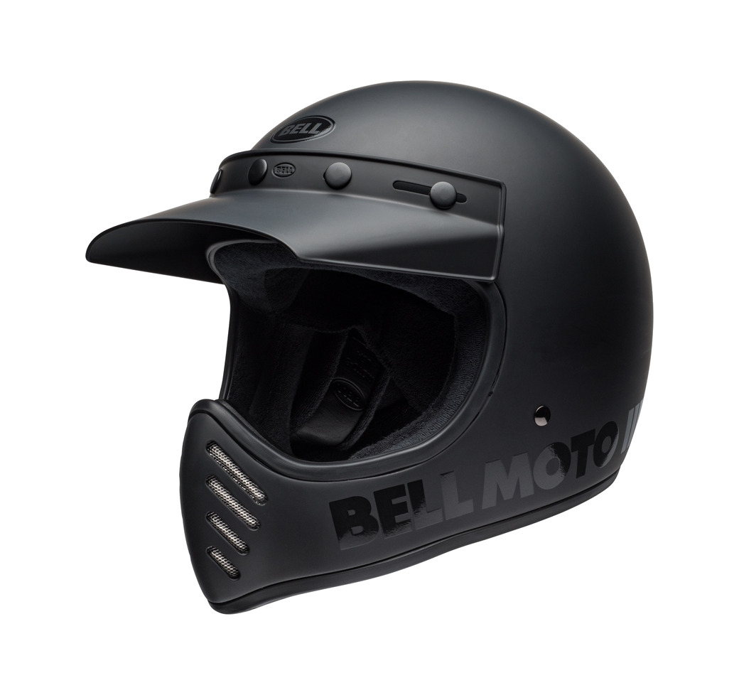 BELL Casco enduro classic MOTO-3 BLACKOUT - Foto 4 di 4