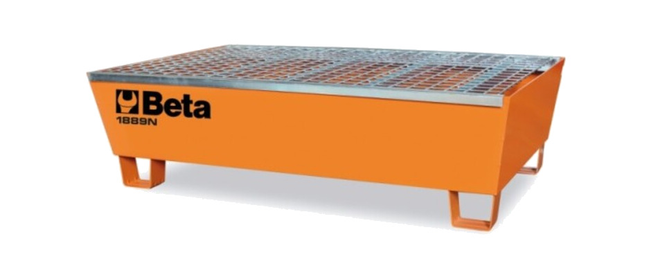 base de acero para manipulación y almacenamiento de dos barriles 200 l