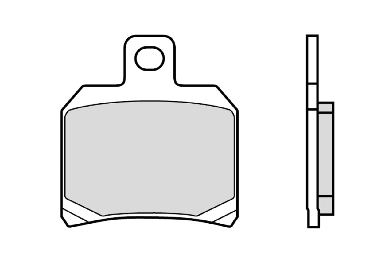 pastillas de freno orgánicas brembo 07004 para scooter | compuesto carbón-cerámico