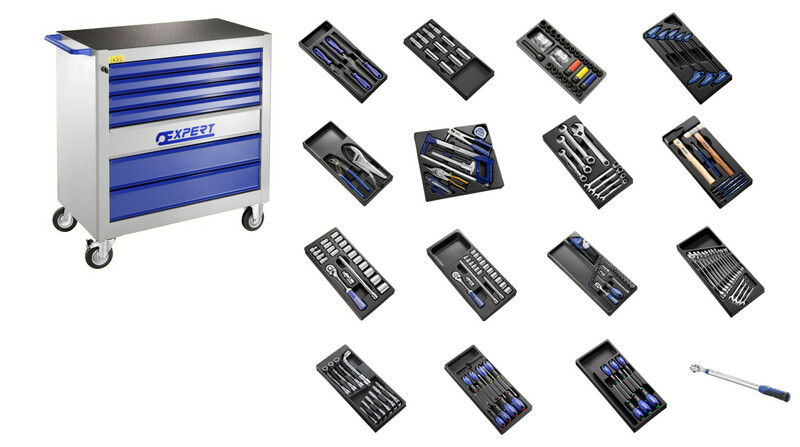 carros de taller equipado de 250 herramientas con 7 cajones xl
