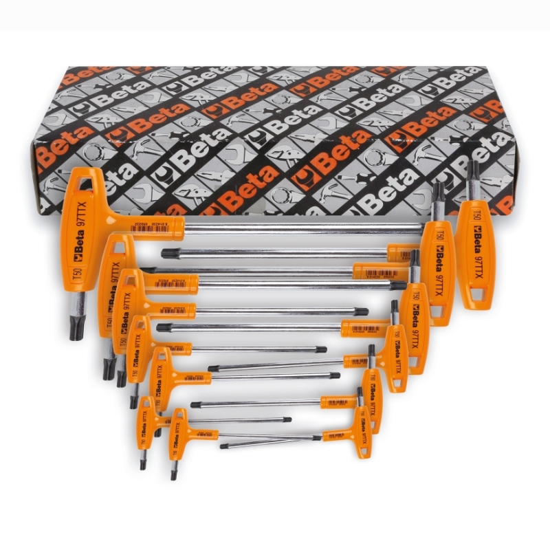 kit de llaves macho curvadas con mango para tornillos torx 8 u